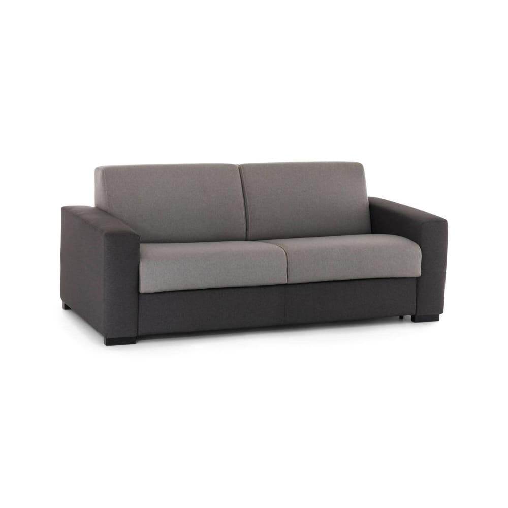 Talamo Italia 2-Sitzer-Schlafsofa aus grauem, anthrazitfarbenem Stoff style modern Öko-Tex Zertifikat - Pes - Polyester