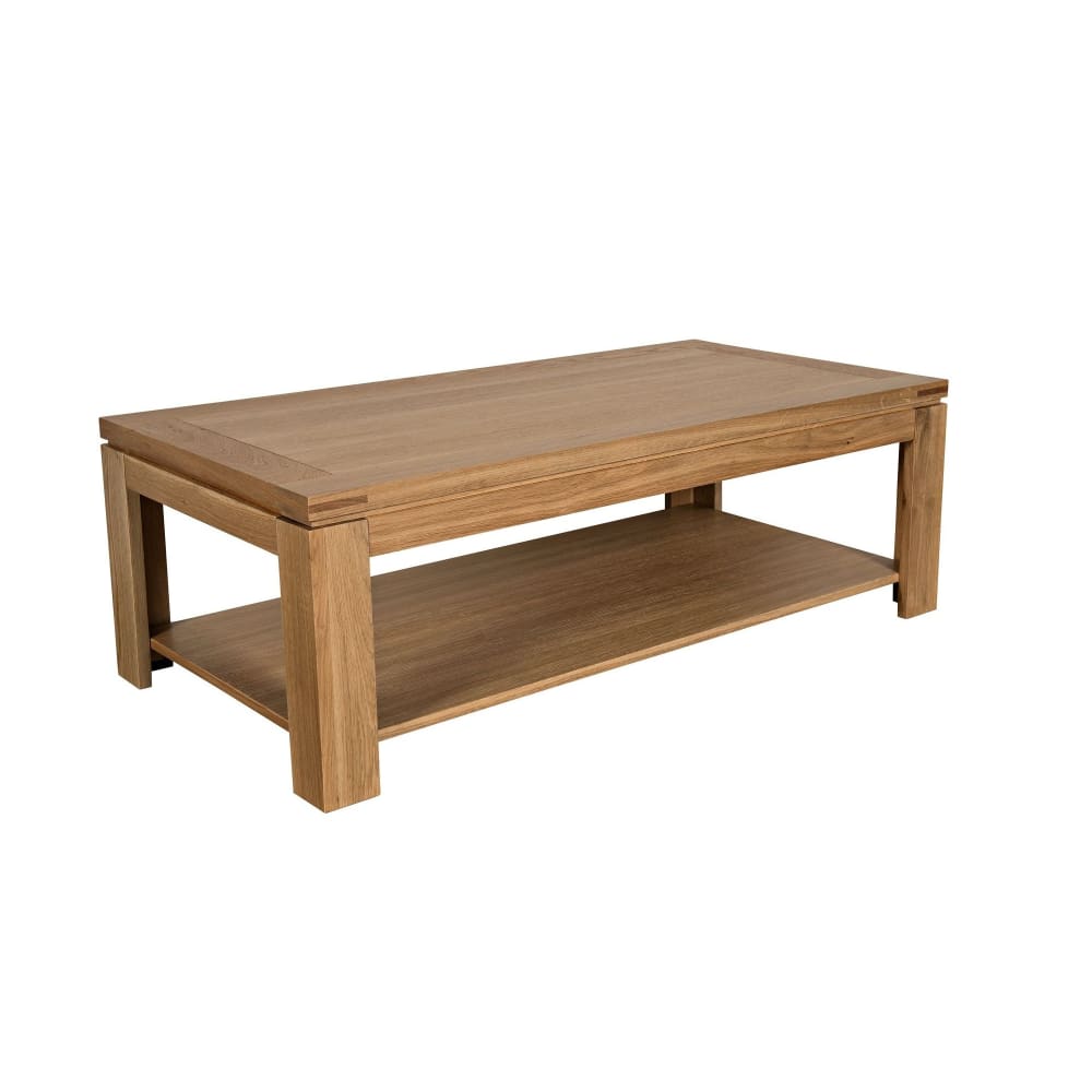 Table basse moderne bois chêne clair massif - Maisons du Monde