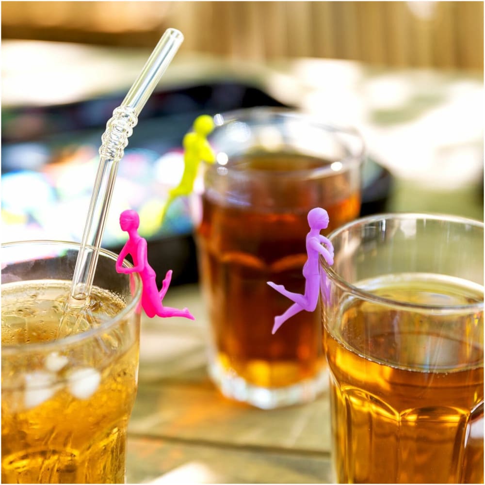 Set de 6 marqueurs de verre  Diva silicone 3 x 2 x 2 cm - Maisons du Monde