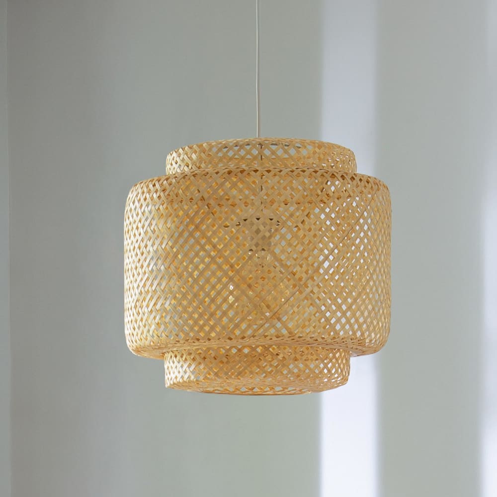 Suspension bambou naturel D40cm — vue 3