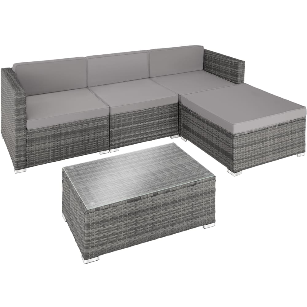 Salon de jardin FLORENCE 4 places gris