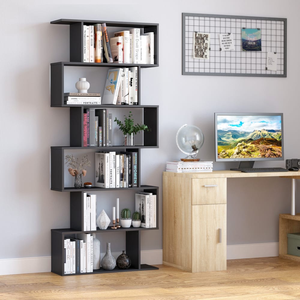 Estantería librería 80x24x191 cm negro - Maisons du Monde