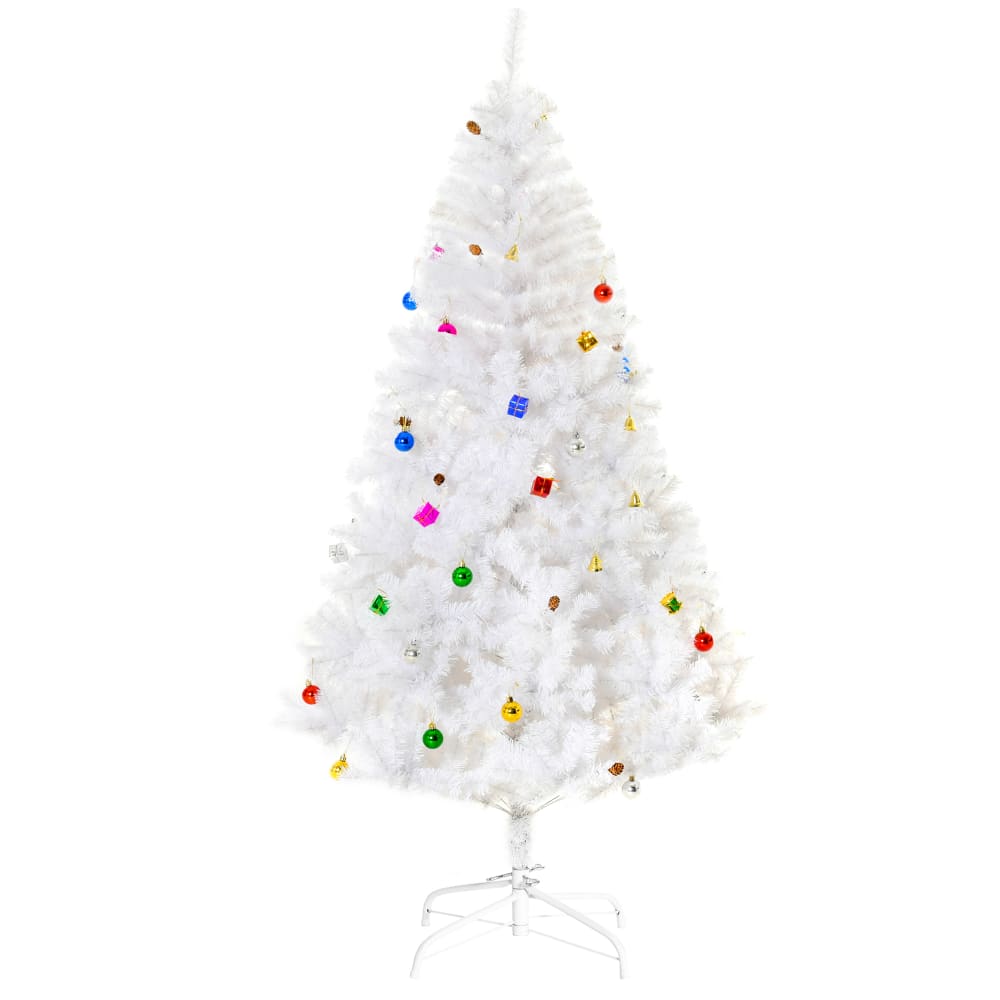 Árbol de navidad 105x105x180 cm blanco