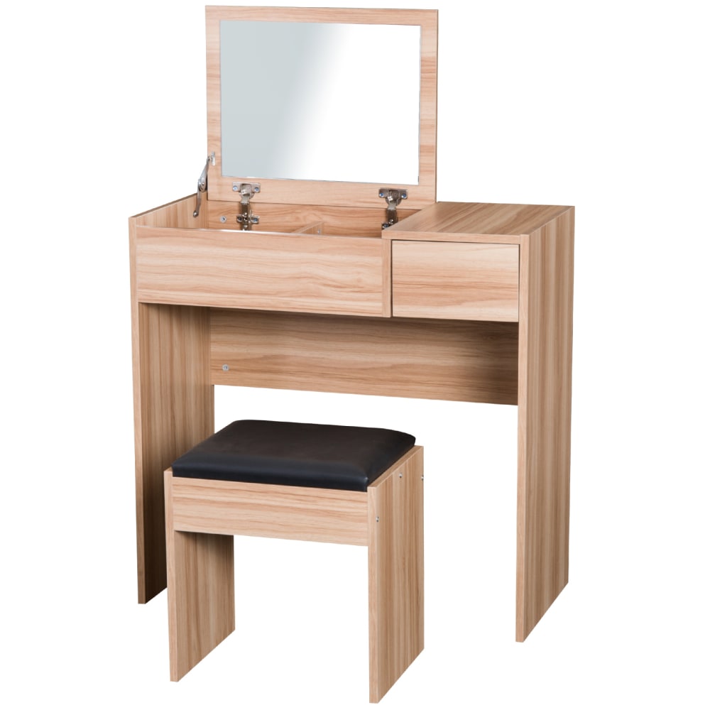 Mesa para maquillaje 80x40x79 cm madera natural