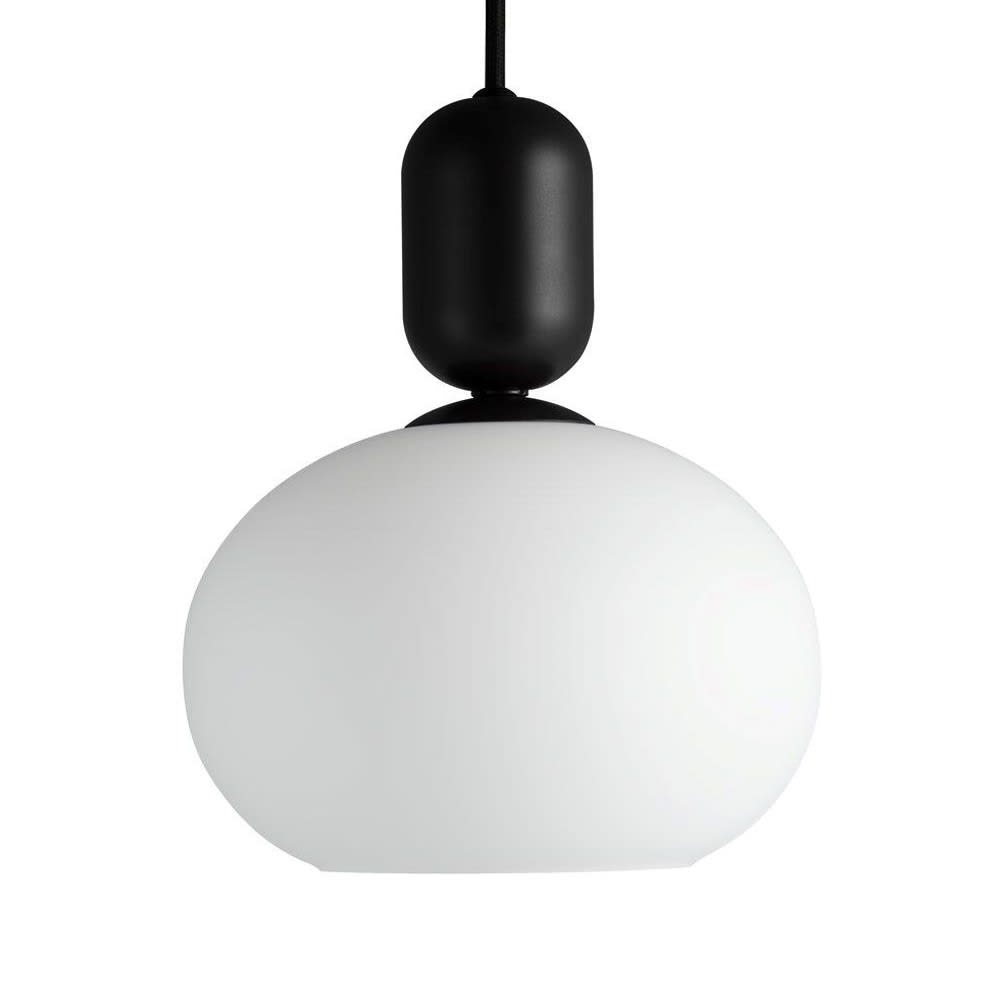Lámpara techo colgante moka luz homogénea con esfera blanca ø20 cm