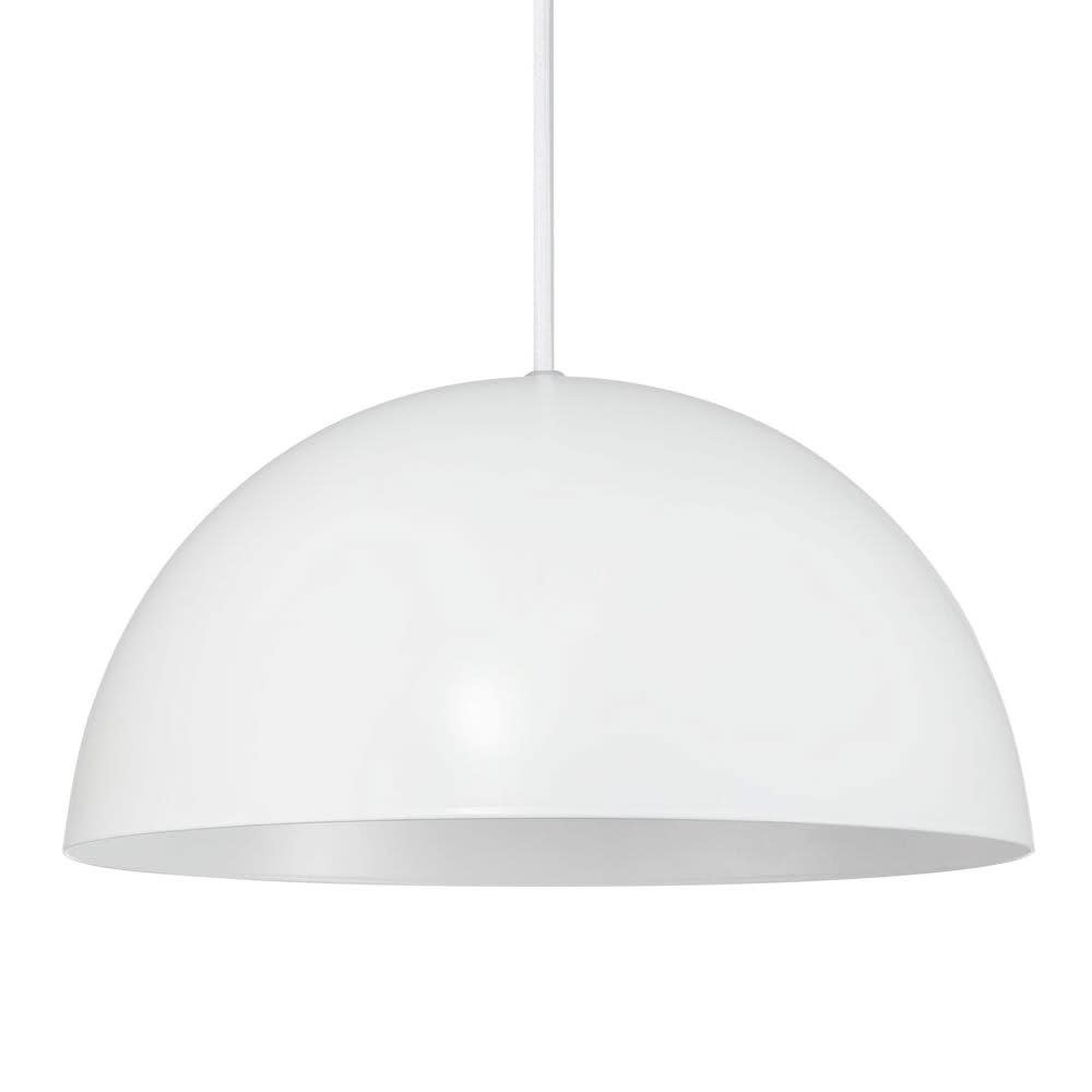 Nordlux Weiße Deckenleuchte Kuppelform ø 40 cm und höhenverstellbar style modern Weiß Metall