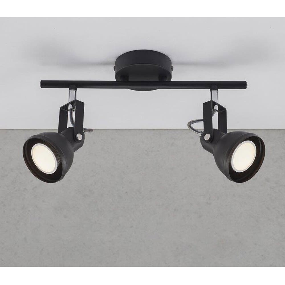 Spot de plafond avec 2 lumières noirs réglables - Maisons du Monde