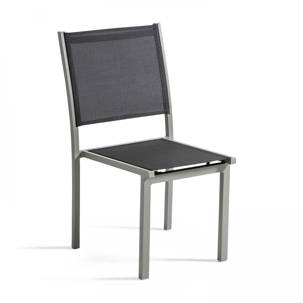 Conjunto de 2 sillas de jardín de aluminio y textileno - Maisons du Monde