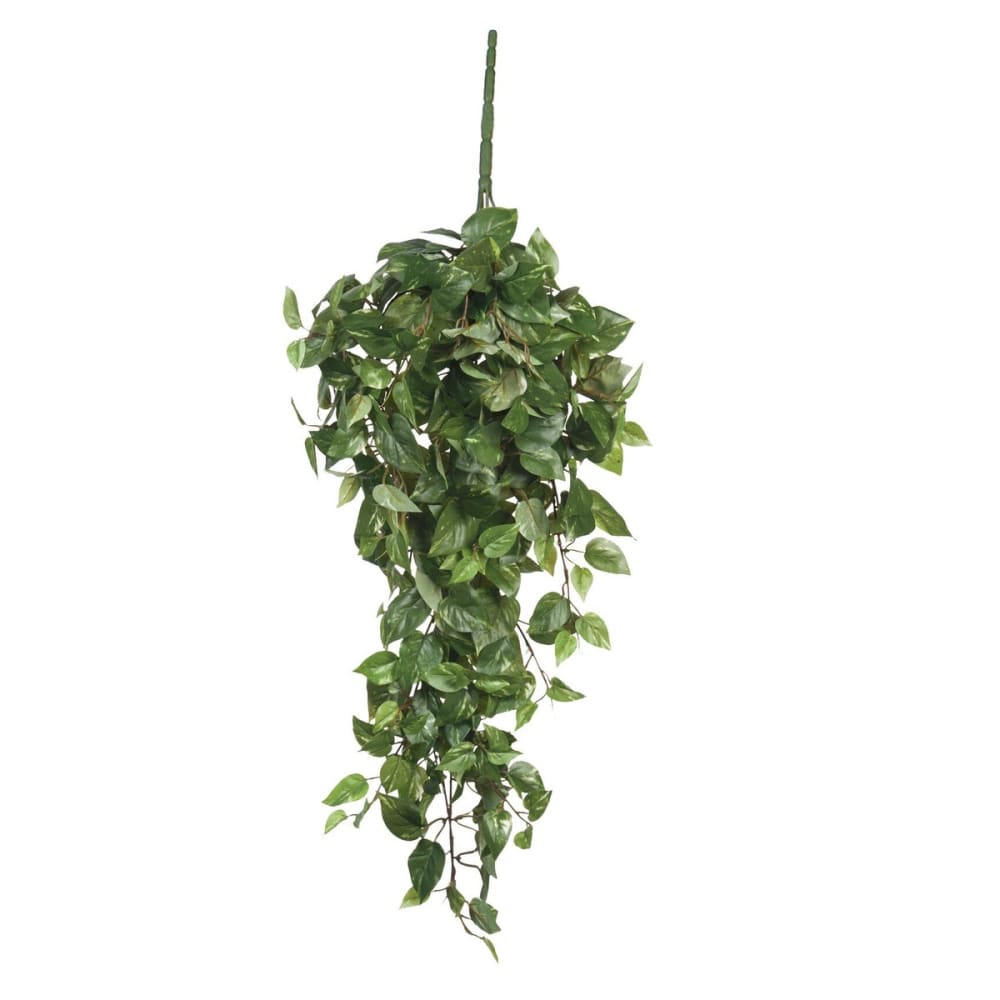 Pianta artificiale scindapsus hanging verde h80xb15xl30cm - Modello Esotico - Verde - PES - Poliestere
