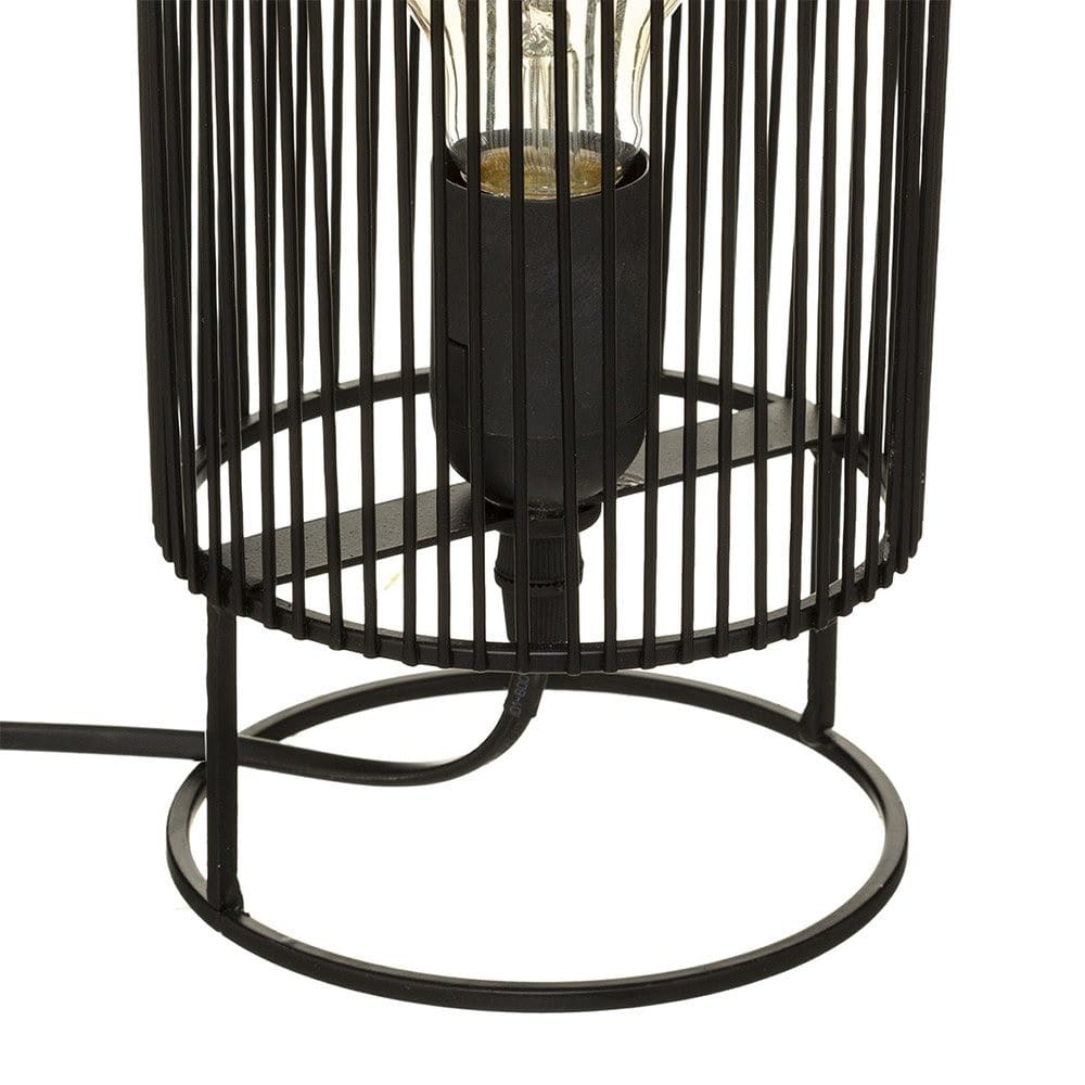 Lampe à poser au style industriel métal noir H30cm — vue 4