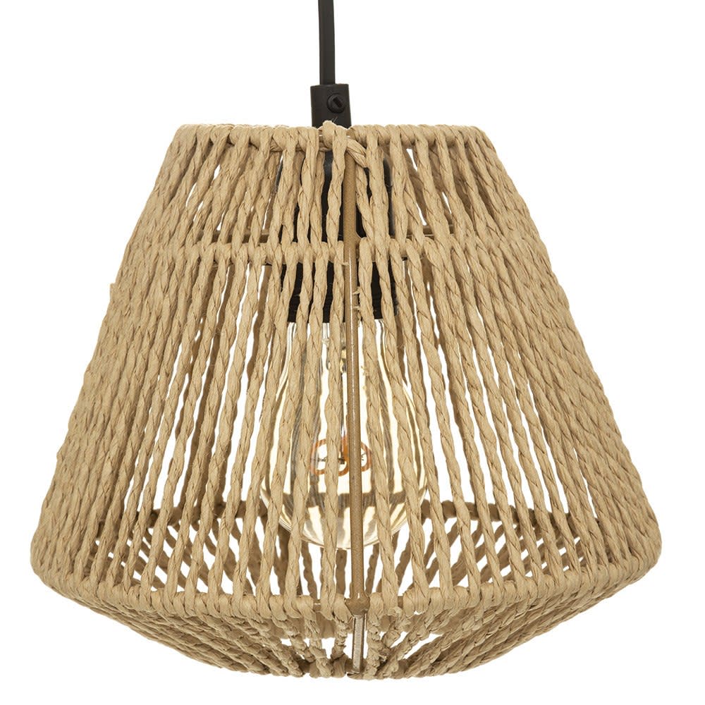 Suspension naturelle à 3 abats jour beige D20cm - Maisons du Monde