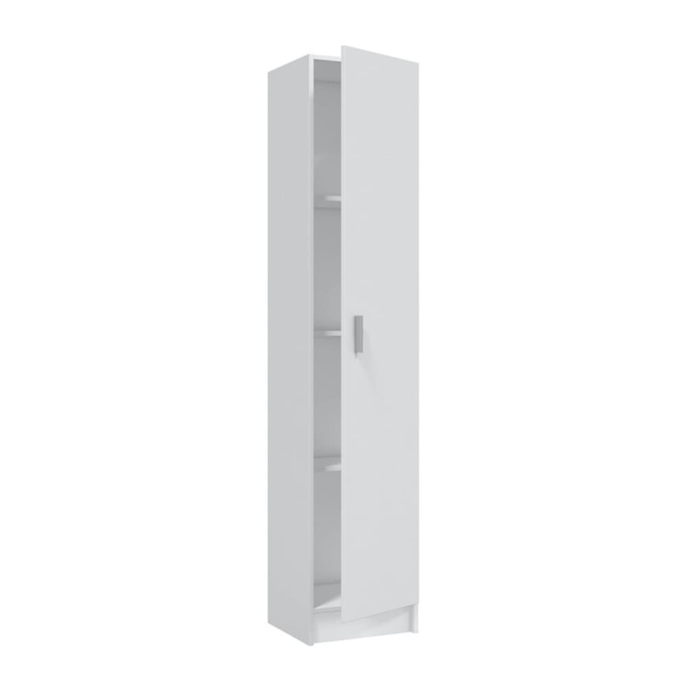 duehome Säule 1 Tür weiß H180 cm style modern - Spanplatte