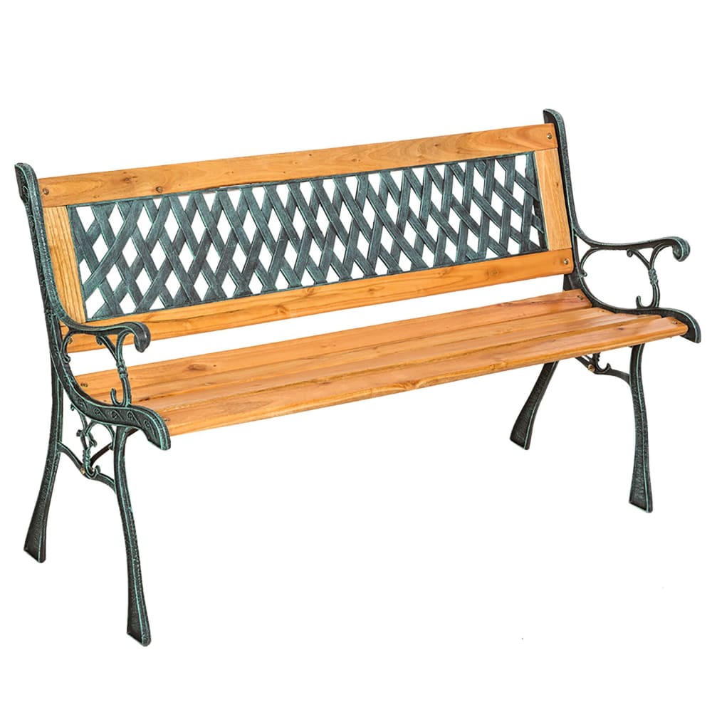 banc de jardin marron