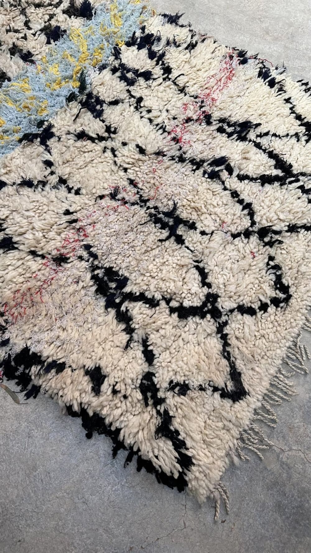 Tapis de couloir berbere marocain pure laine beige 89 x 247 cm - Maisons du Monde