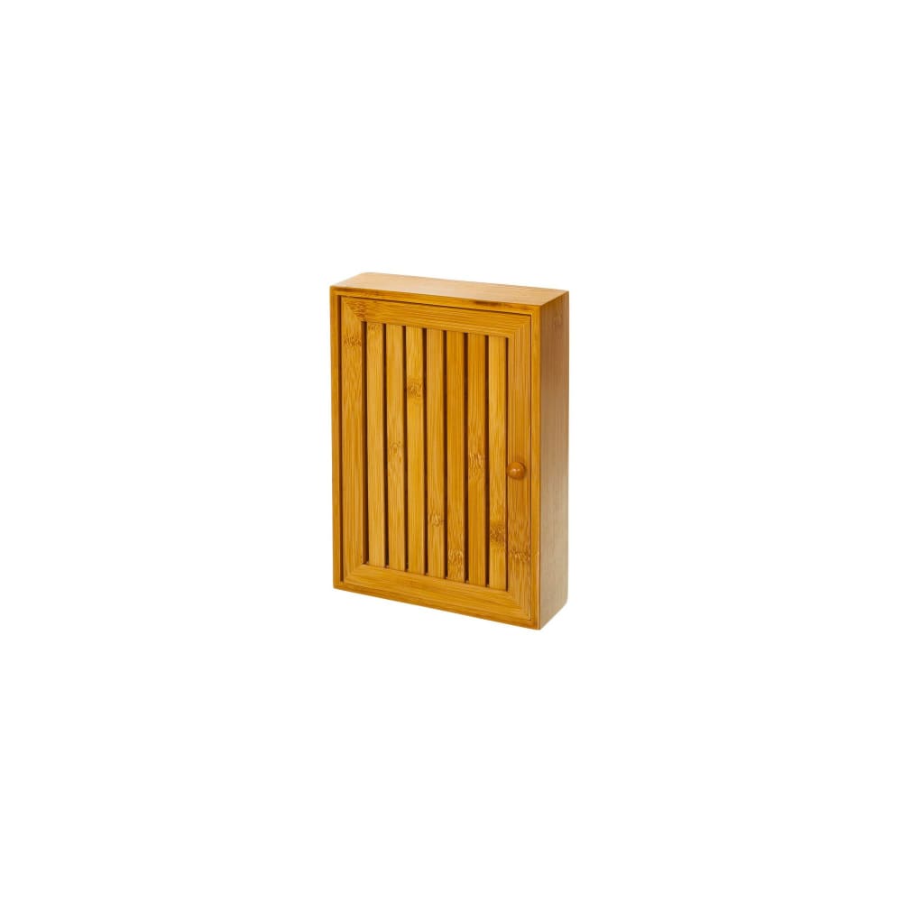 Boîte à clés murale bambou 19x6x27cm