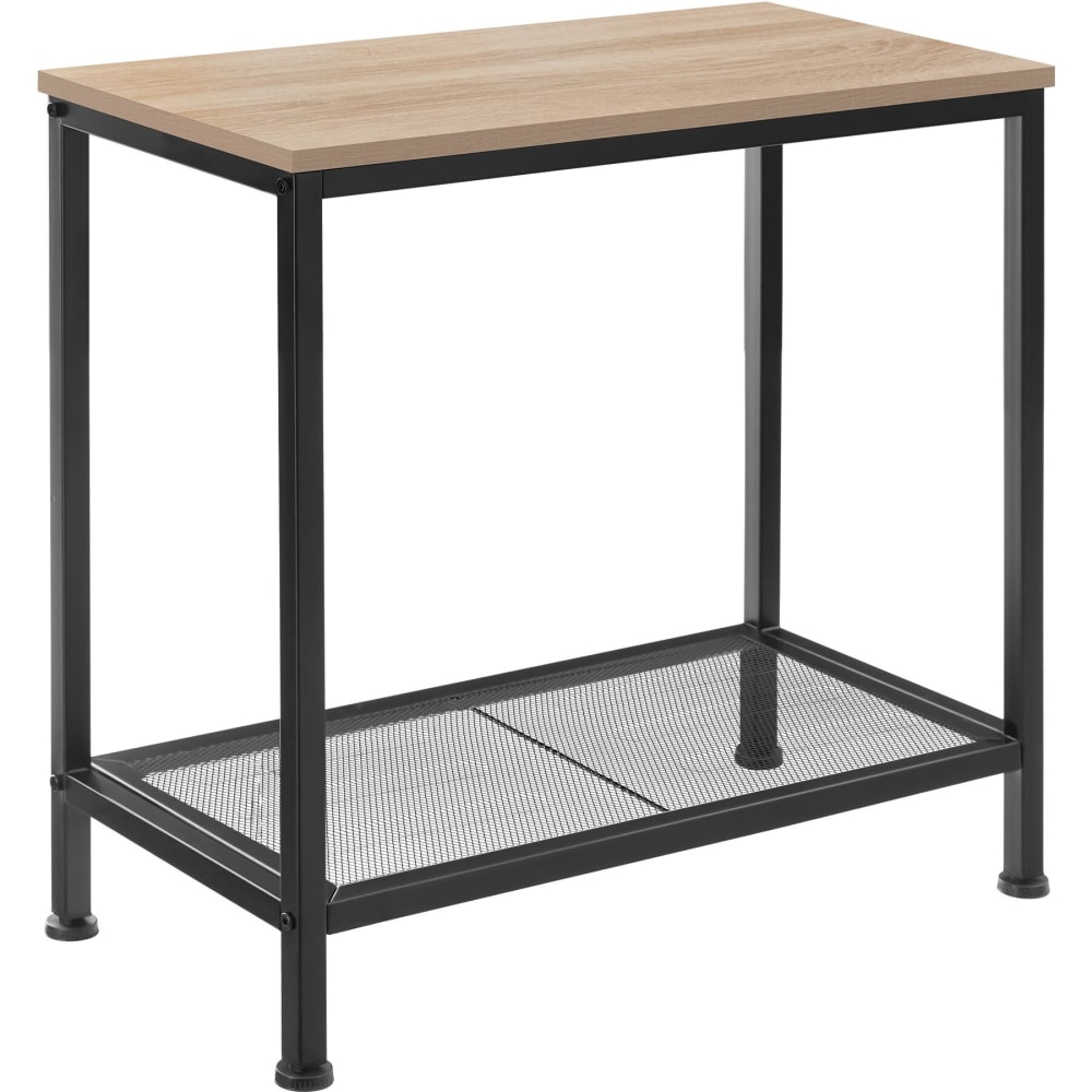 Table d'appoint 60 x 30,5 x 60,5 cm en panneau de fibres bois clair Table d'appoint 60 x 30,5 x 60,5 cm en panneau de fibres bois clair