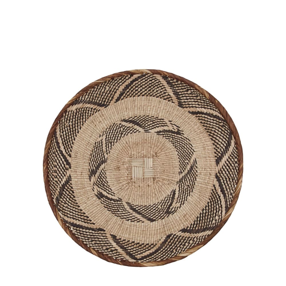 Cesta de fibra natural beige