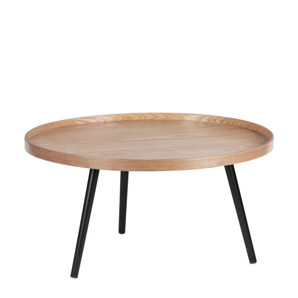 Mesa auxiliar de de madera beige