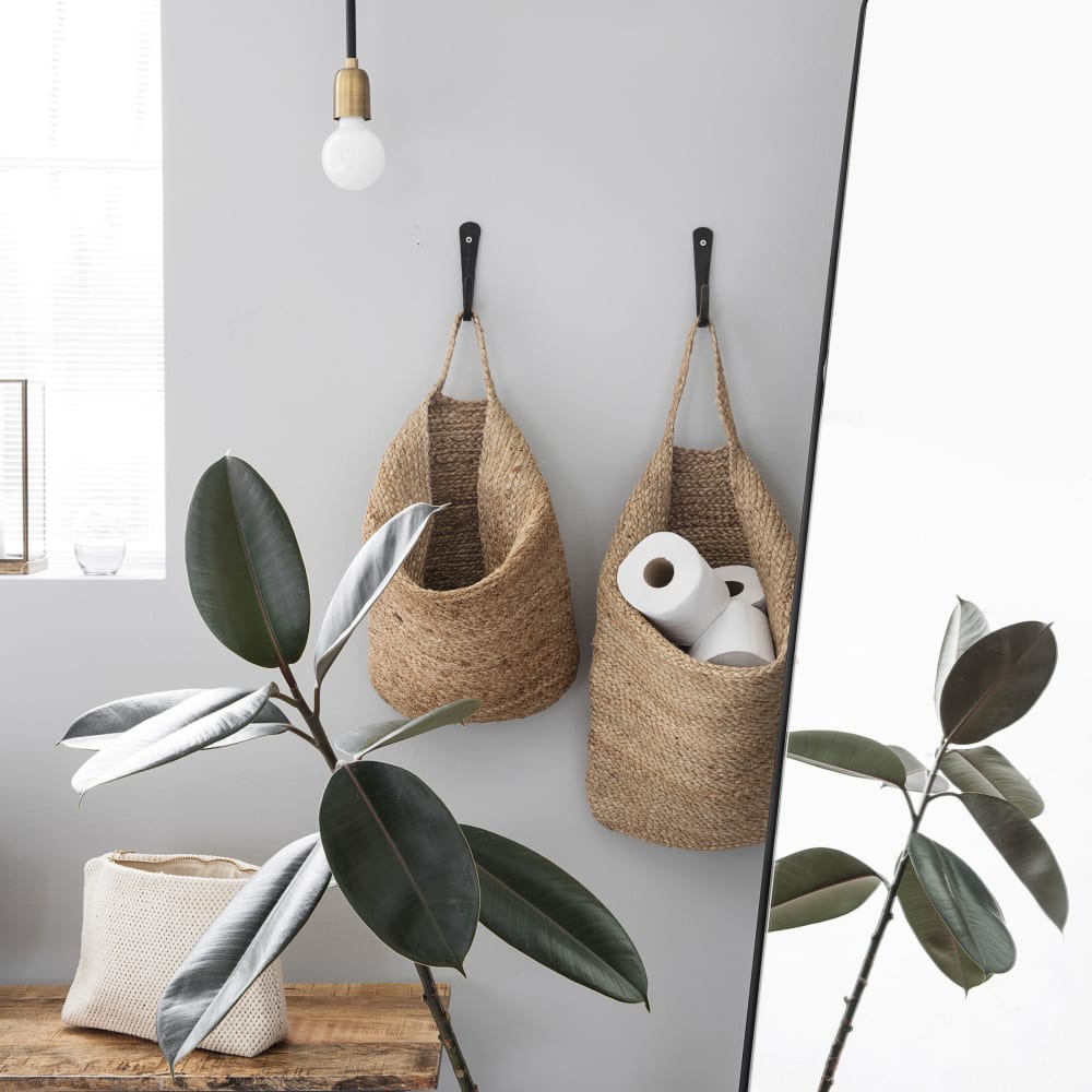 Panier en fibre naturelles beige - Maisons du Monde