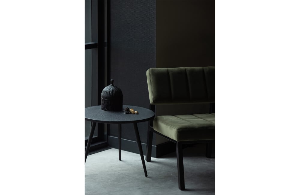 2 Beistelltische aus Metall und Holz, schwarz - Maisons Du Monde