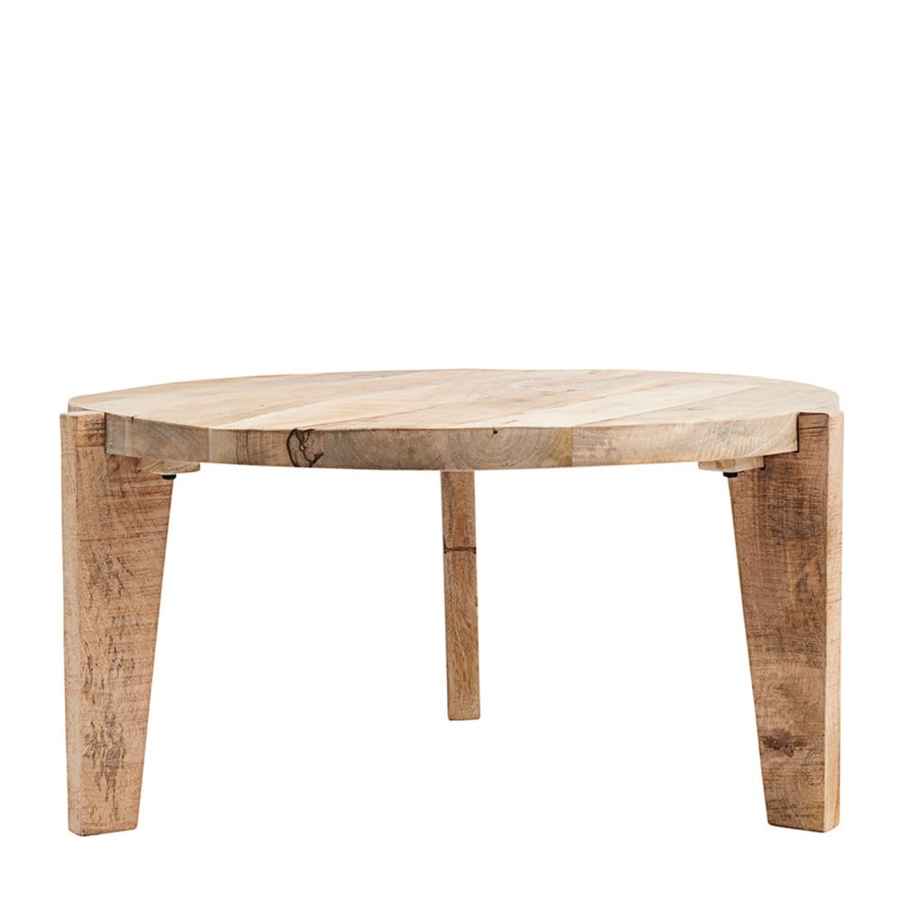 Mesa de centro de madera beige