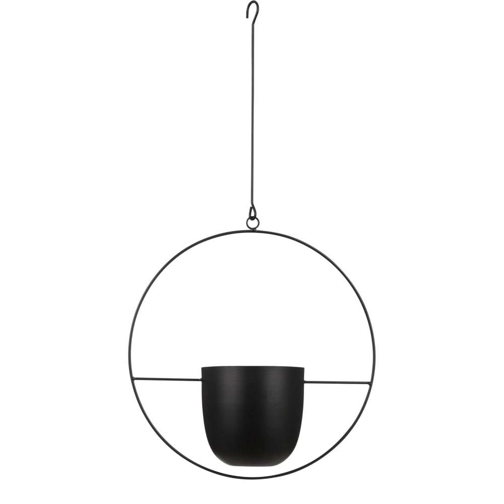 Cache-pot suspendu d'intérieur noir fer h65xl14xl34cm — Beyit