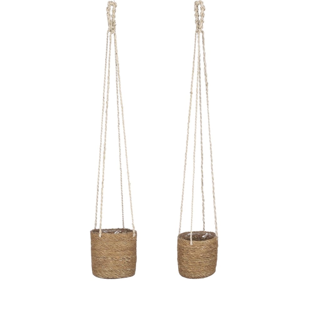 Suspension pour plantes marron clair algue h16xl16xl16cm