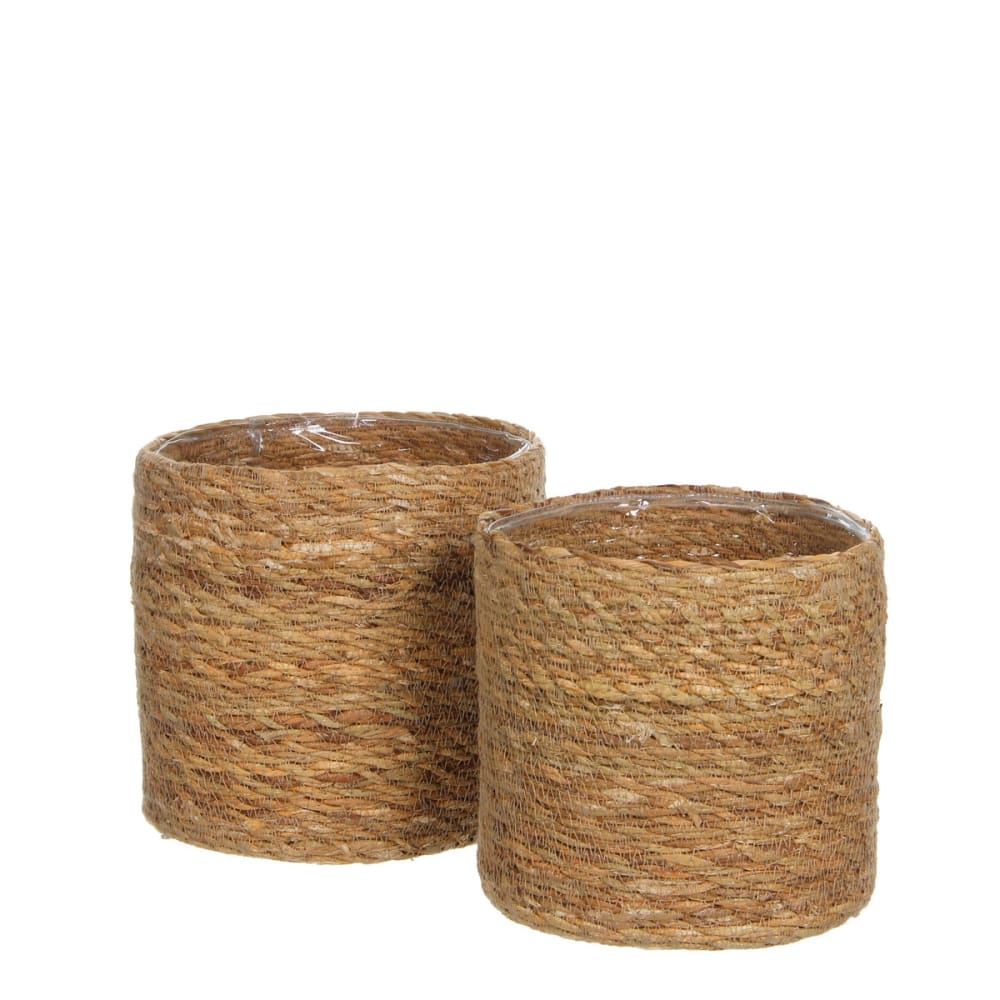 Mica Decorations Blumenkasten Atlantic Hellbraun Seegras H20xB20xL20cm style landhaus - Seebinsen