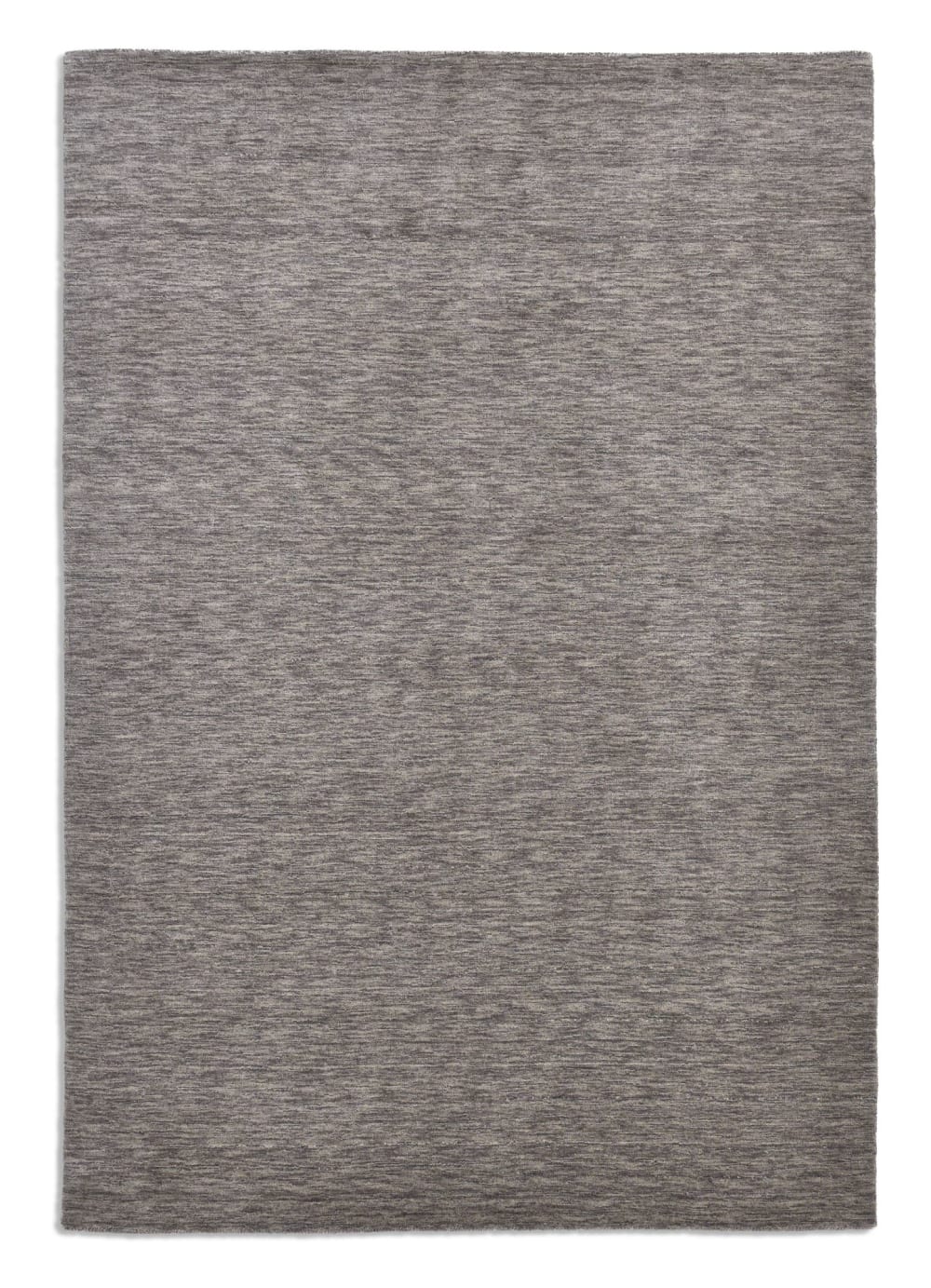 THEKO Handgewebter Teppich aus reiner Schurwolle - Grau - 170x240 cm style modern Grau