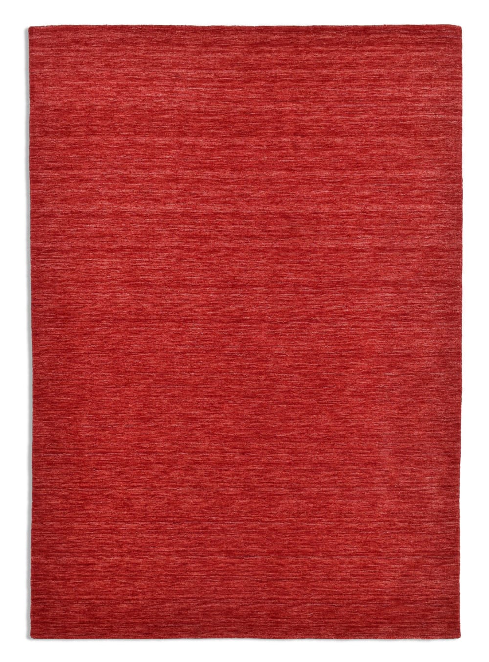 Alfombra tejida a mano en lana virgen - rojo - 40x60 cm