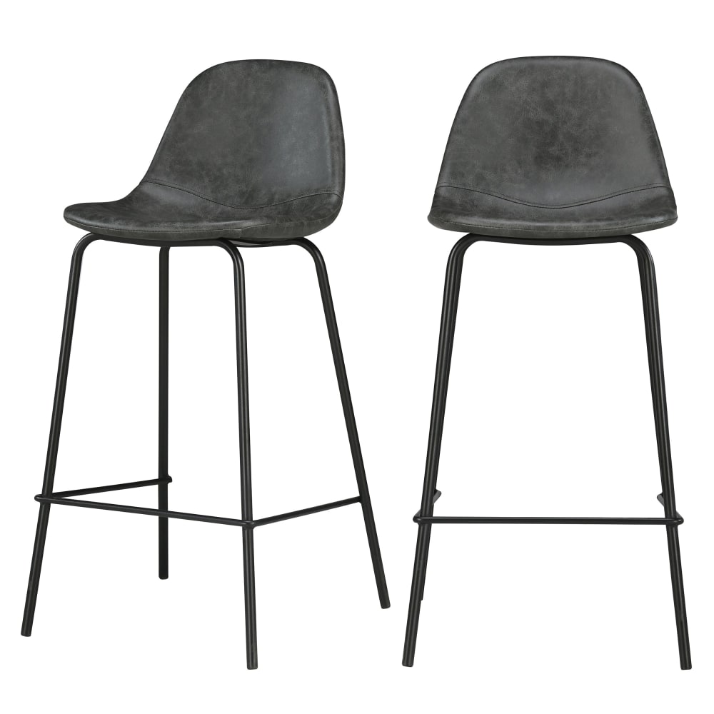 lot de 2 chaises pour - gris