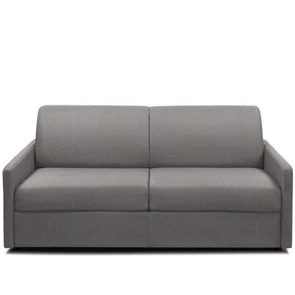 Canapé convertible express 3 places 140cm en tissu gris silver