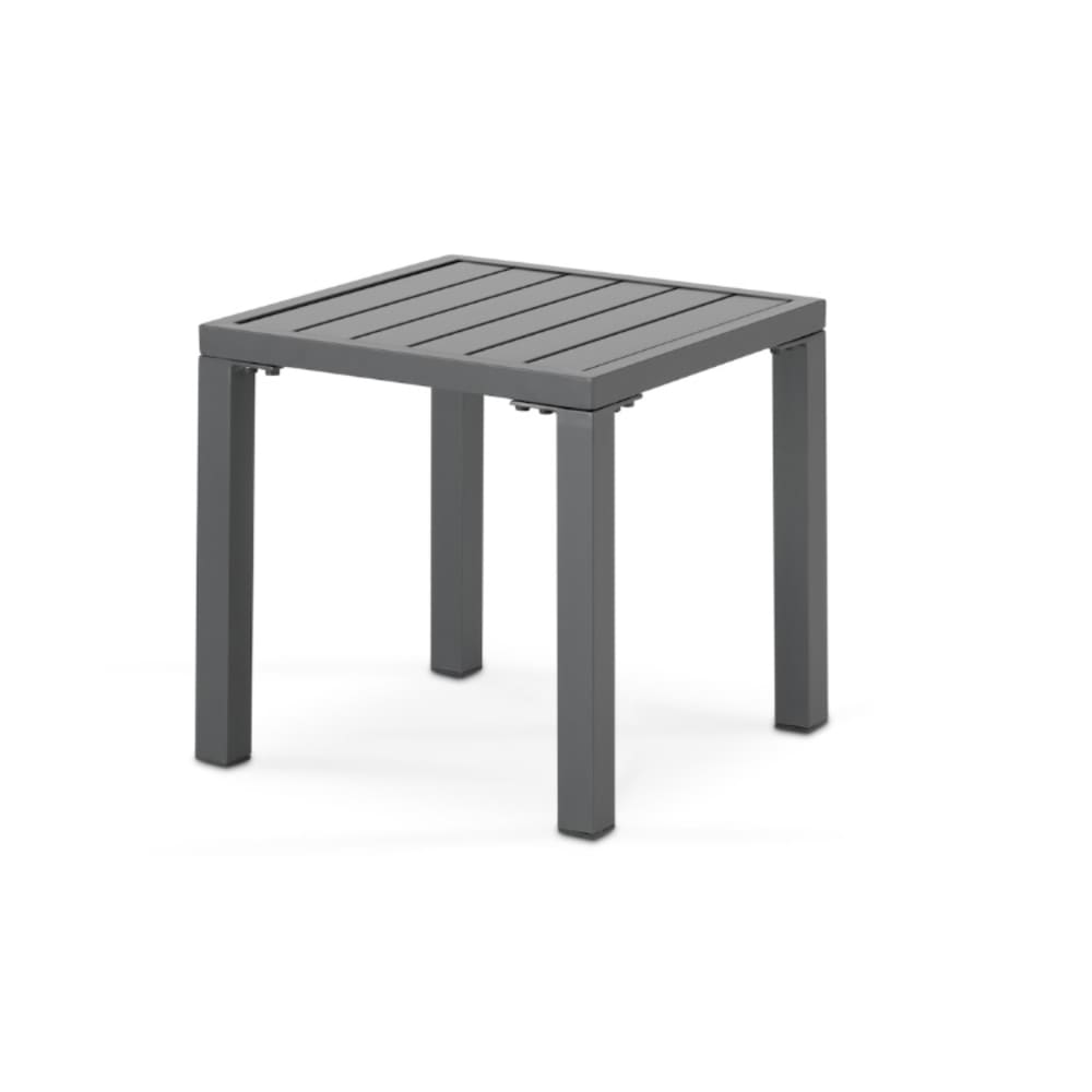 Mesita auxiliar de jardín de aluminio antracita