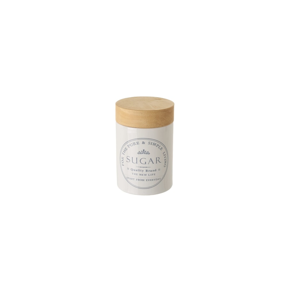 Pot à sucre en céramique blanche