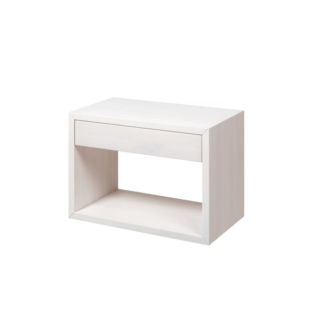 Table de chevet en bouleau blanc