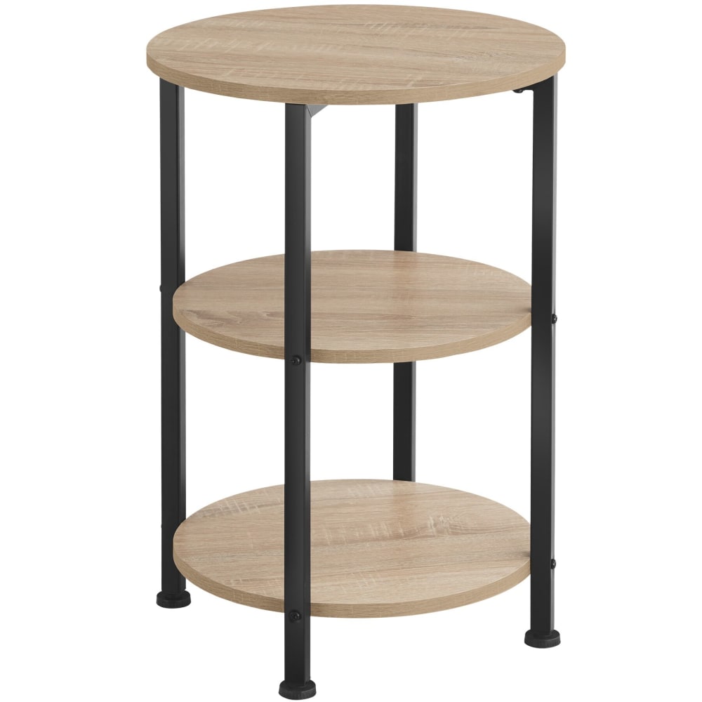 Table d'appoint 40 x 61 cm en panneau de fibres bois clair Table d'appoint 40 x 61 cm en panneau de fibres bois clair
