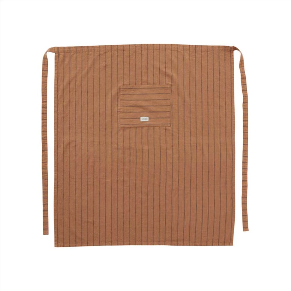 Tablier Chef marron en coton organique H92x84cm