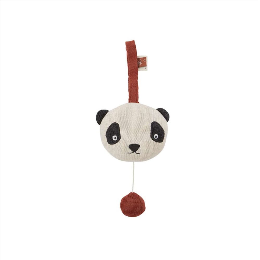 Music mobile blanc en coton et polyester H10,2x13,2x8cm (OYOY Living Design) - Image 1