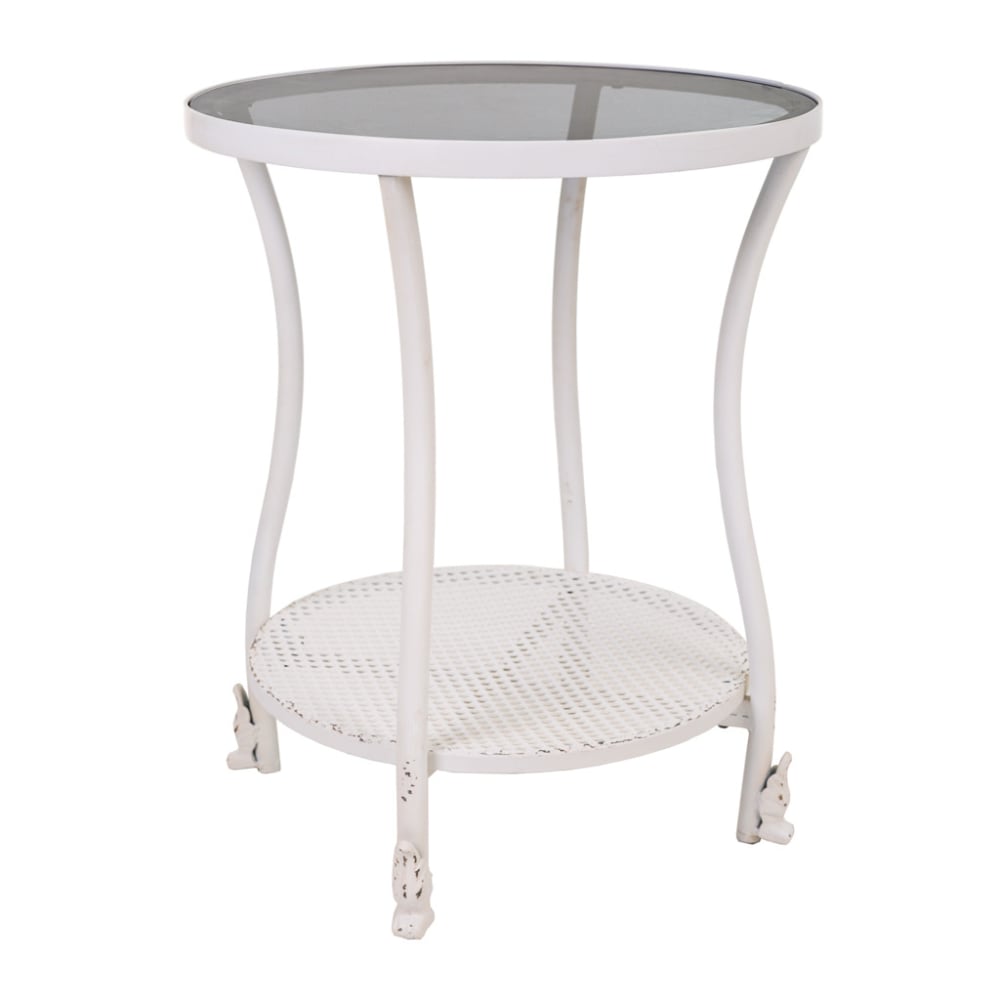Mesa auxiliar de metal