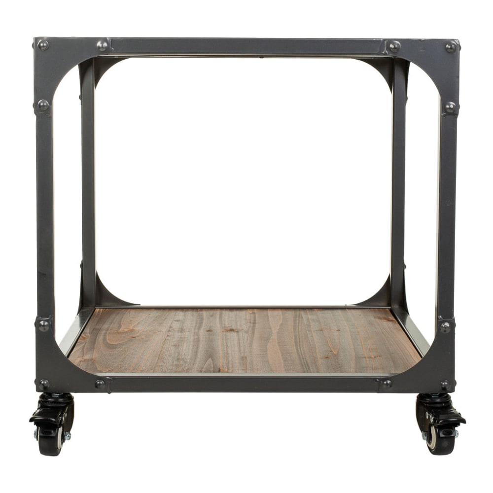 Mesa de metal y madera 50x50x50 alt. Cm - Maisons du Monde