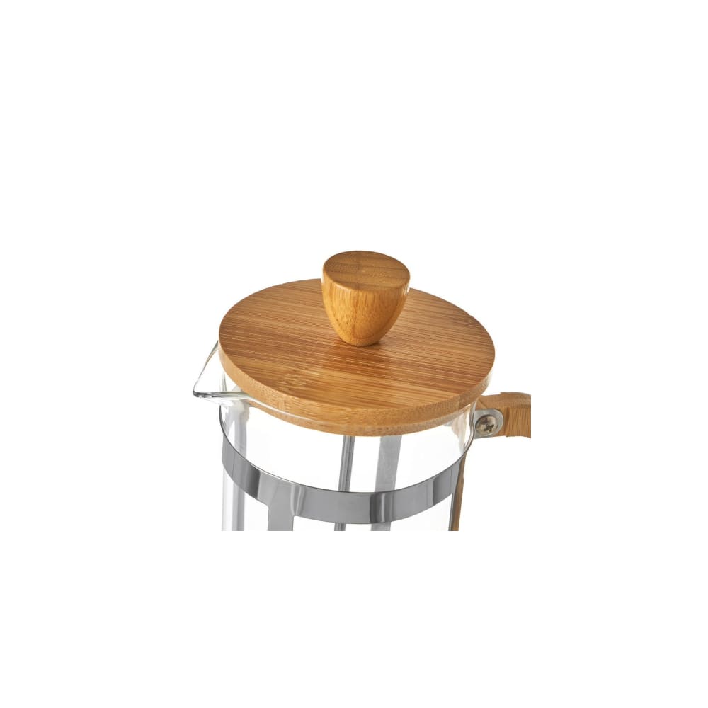 Cafetière à piston en verre transparent et bambou 600ml - Maisons du Monde