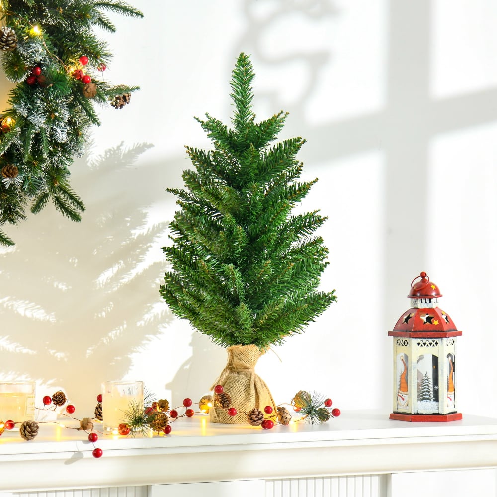 Árbol de navidad pequeño 44x44x60 cm verde - Maisons du Monde