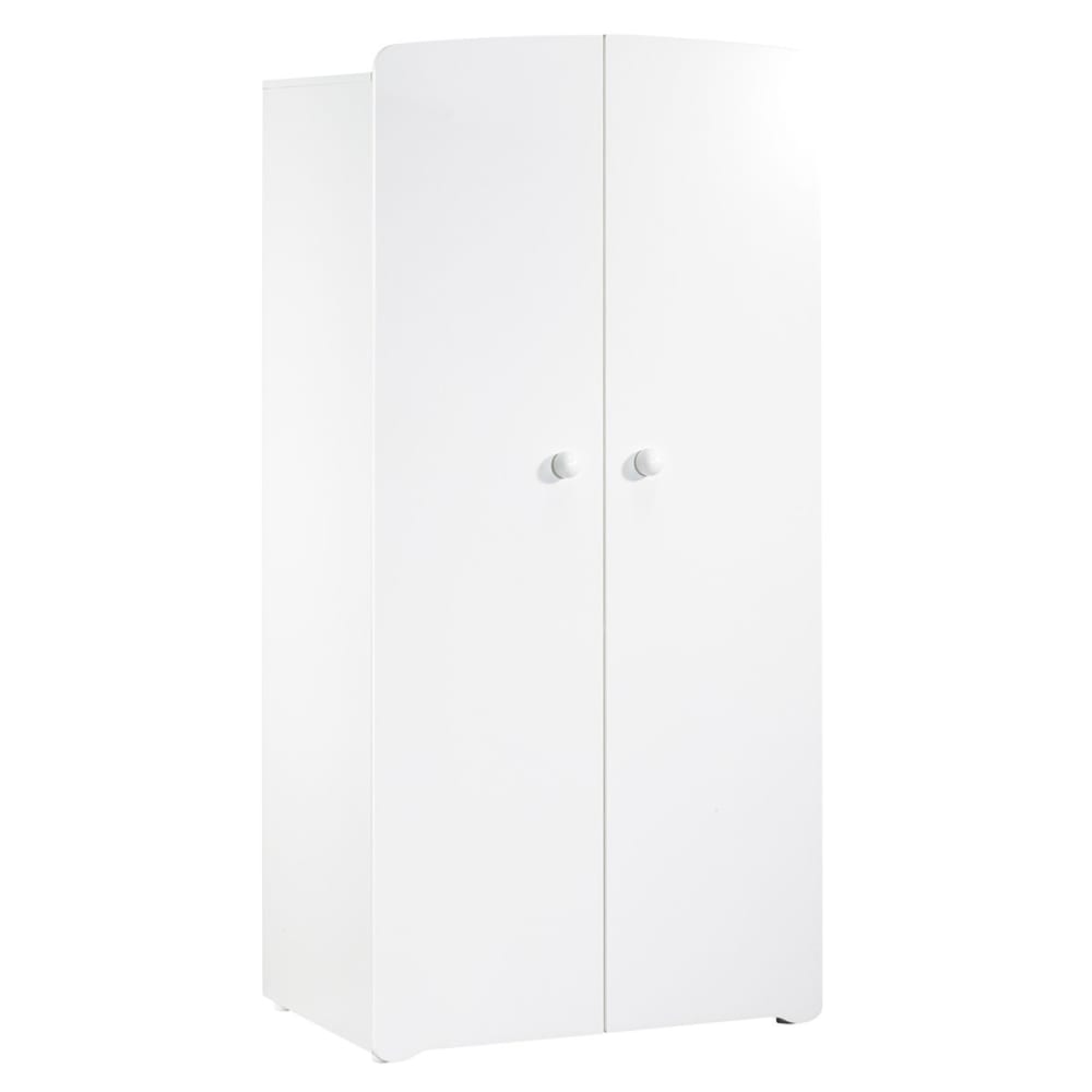 Armoire+2+portes+New+Basic+Boutons+boule+blanc