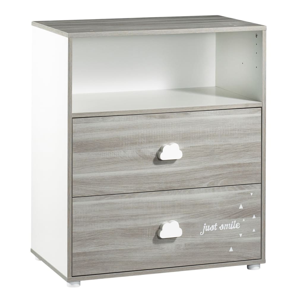 Commode à langer Smile chêne silex - Maisons du Monde