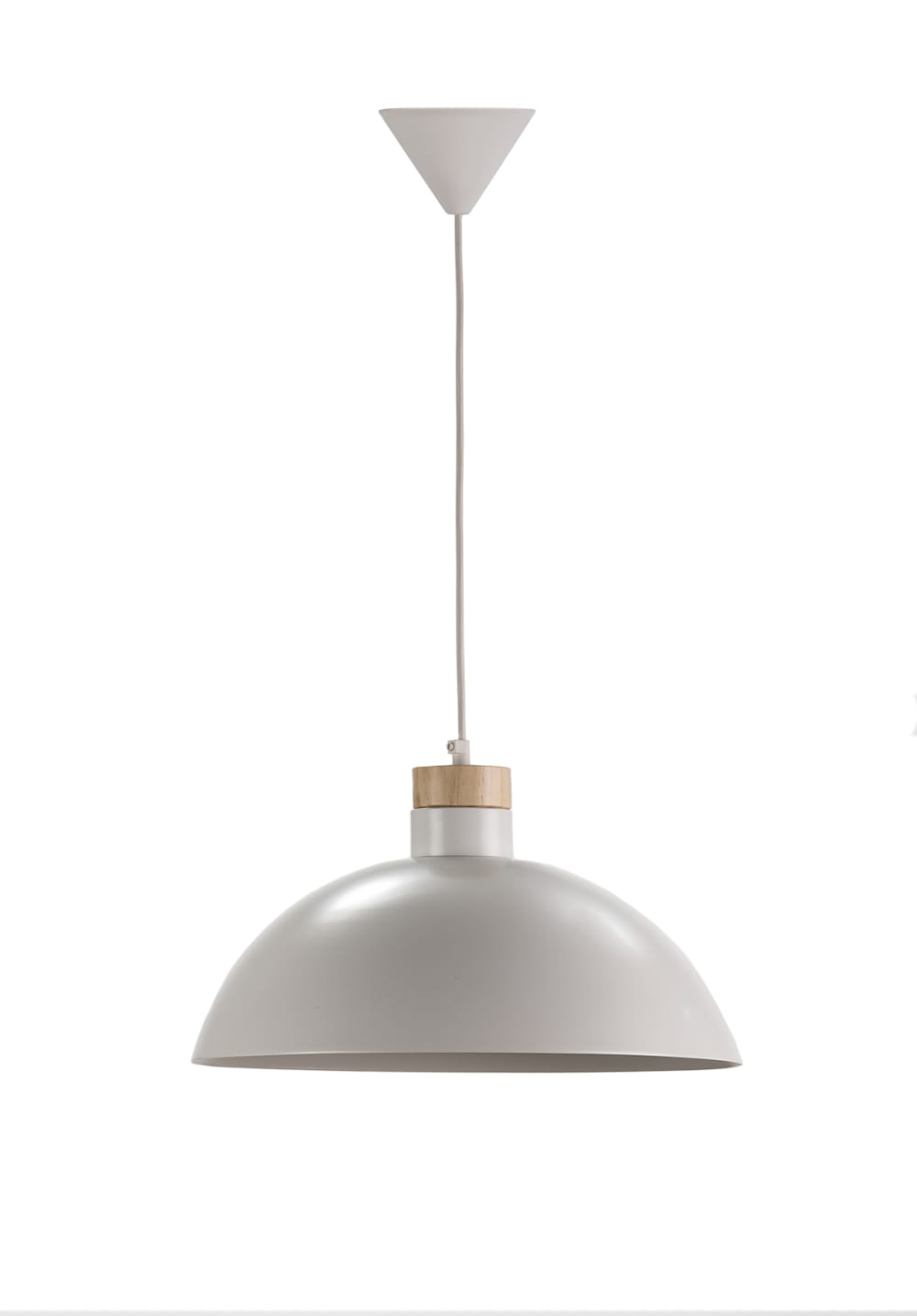 Lámpara de techo Zoco blanca metálica E27 Ø38 cm