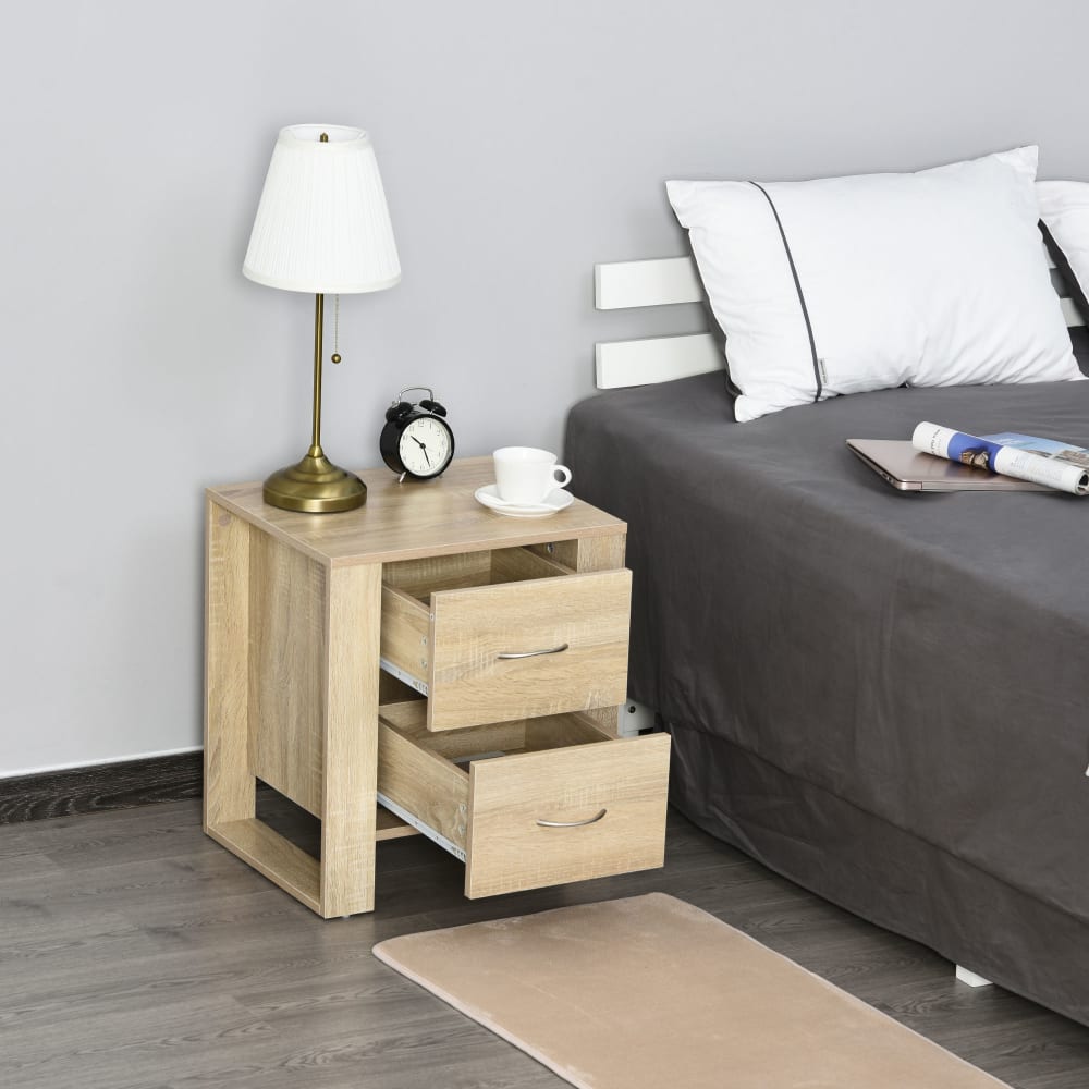 Mesita de noche 48x39x54 cm roble - Maisons du Monde