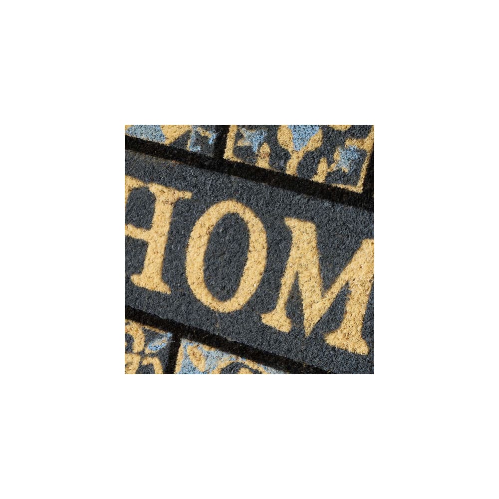 Paillasson coco façon carreaux de ciment gris home 60x40x1,5cm — vue 3