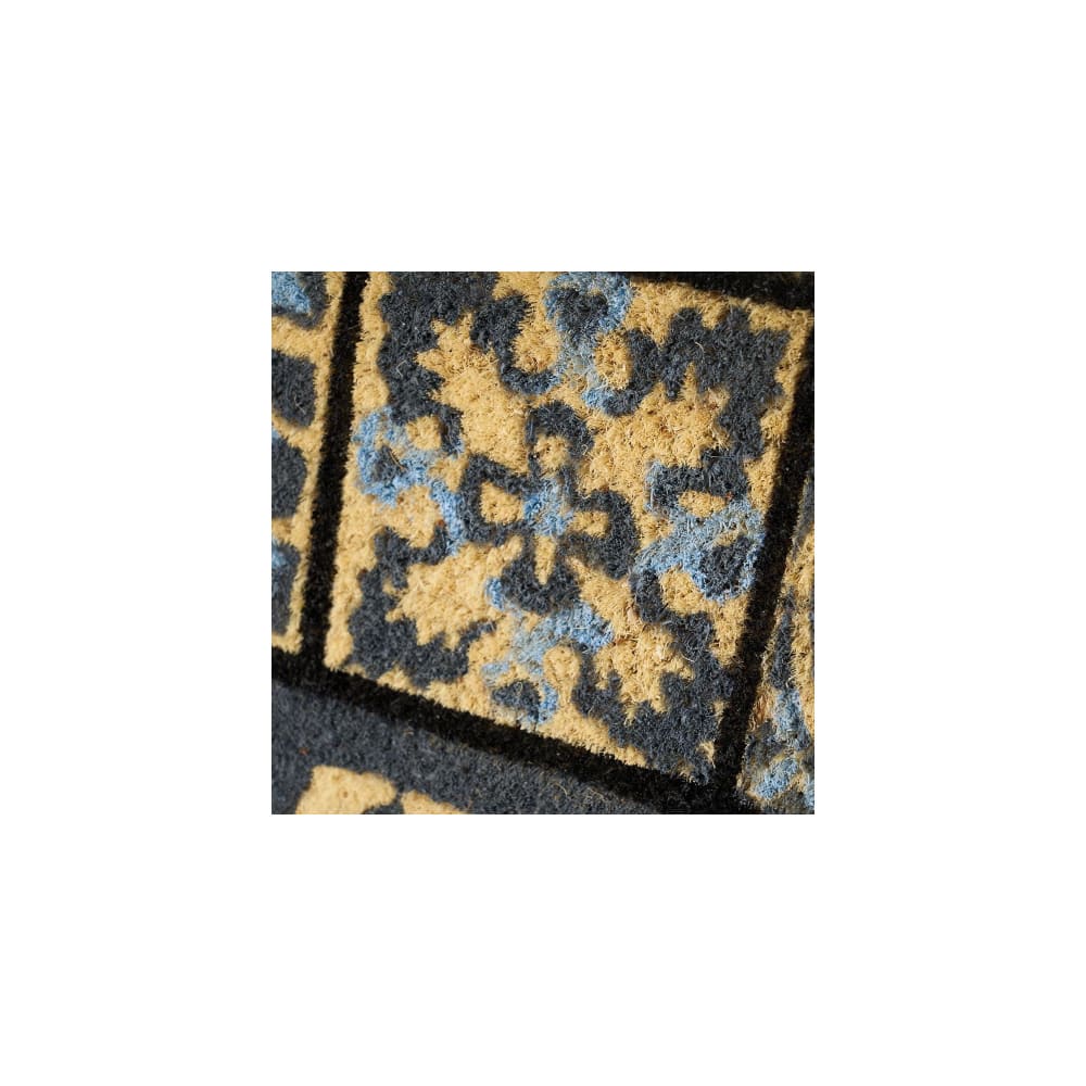 Paillasson coco façon carreaux de ciment gris home 60x40x1,5cm — vue 4