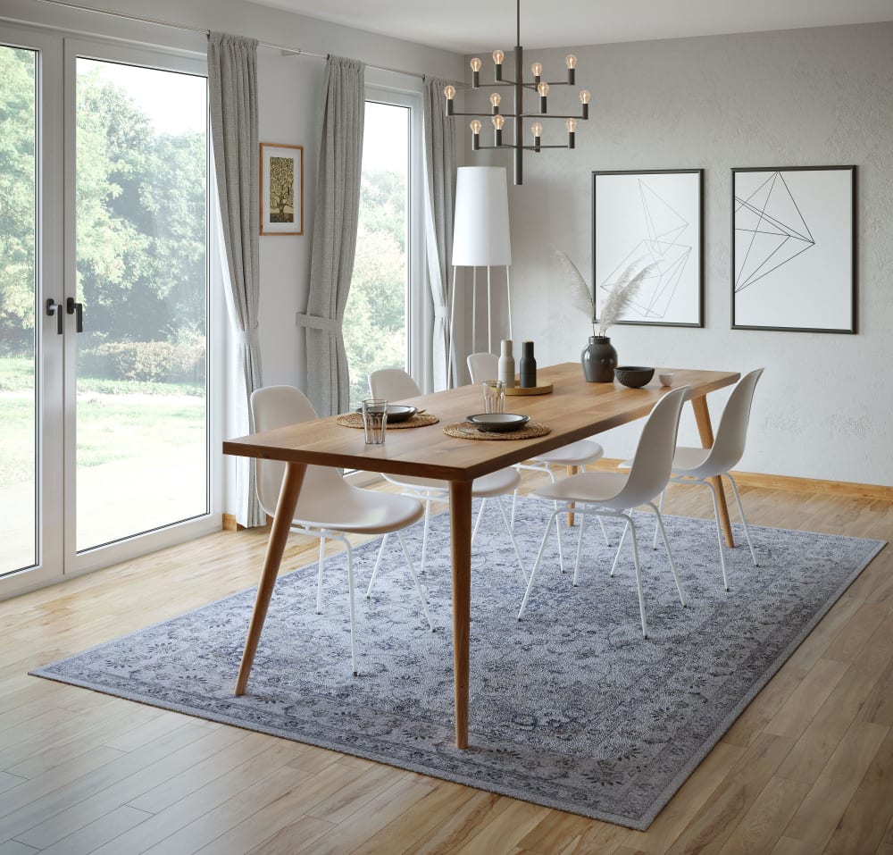 Tapis vintage tissé plat - beige 070x140 cm — vue 3