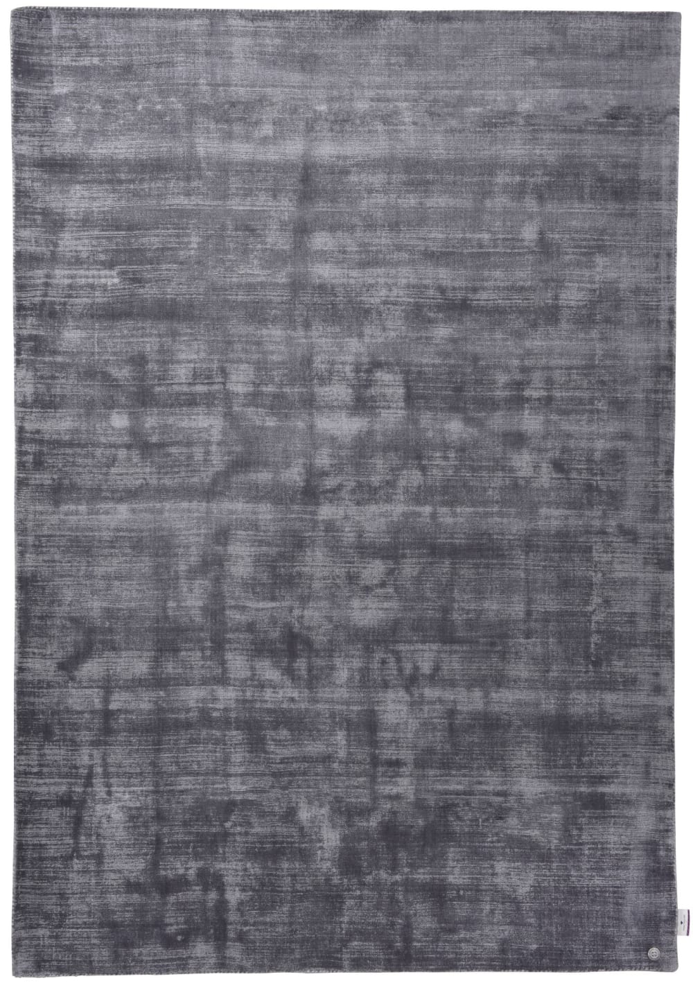 Tom Tailor Handgewebter Teppich aus Viskose - Anthrazit - 65x135 cm style modern Schwarz Viskose
